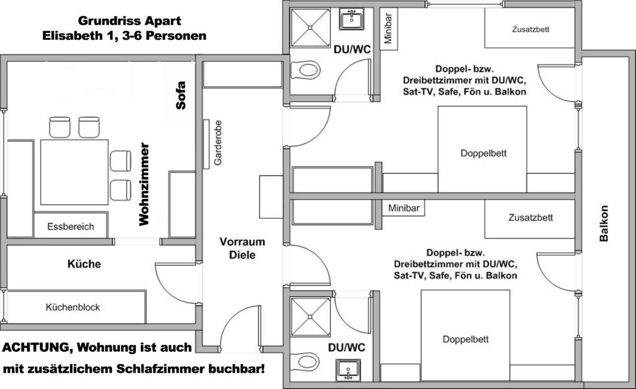 "Apart Elisabeth" Inkl Silvretta Premium Summercard See Exteriér fotografie